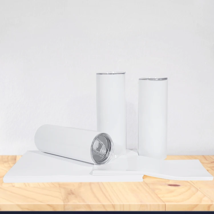 White 20oz Stainless Steel Tumbler Double Wall Sublimation Tumblers 20oz Sublimation Blanks Straight