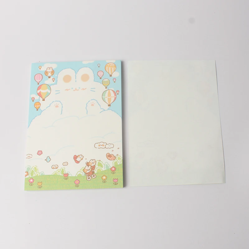 Wholesale custom logo printed mini cute stationery notepads memopad