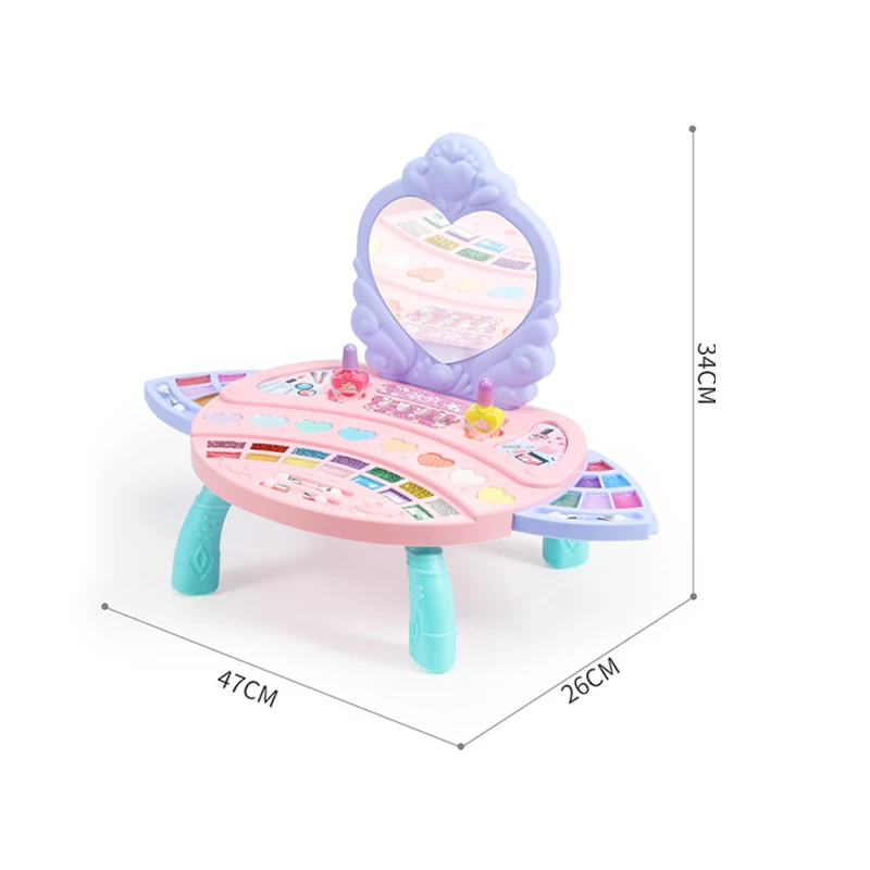 Безопасный и нетоксичный детский туалетный столик принцессы игровой домик с легким музыкальным макияжем игрушка для девочек