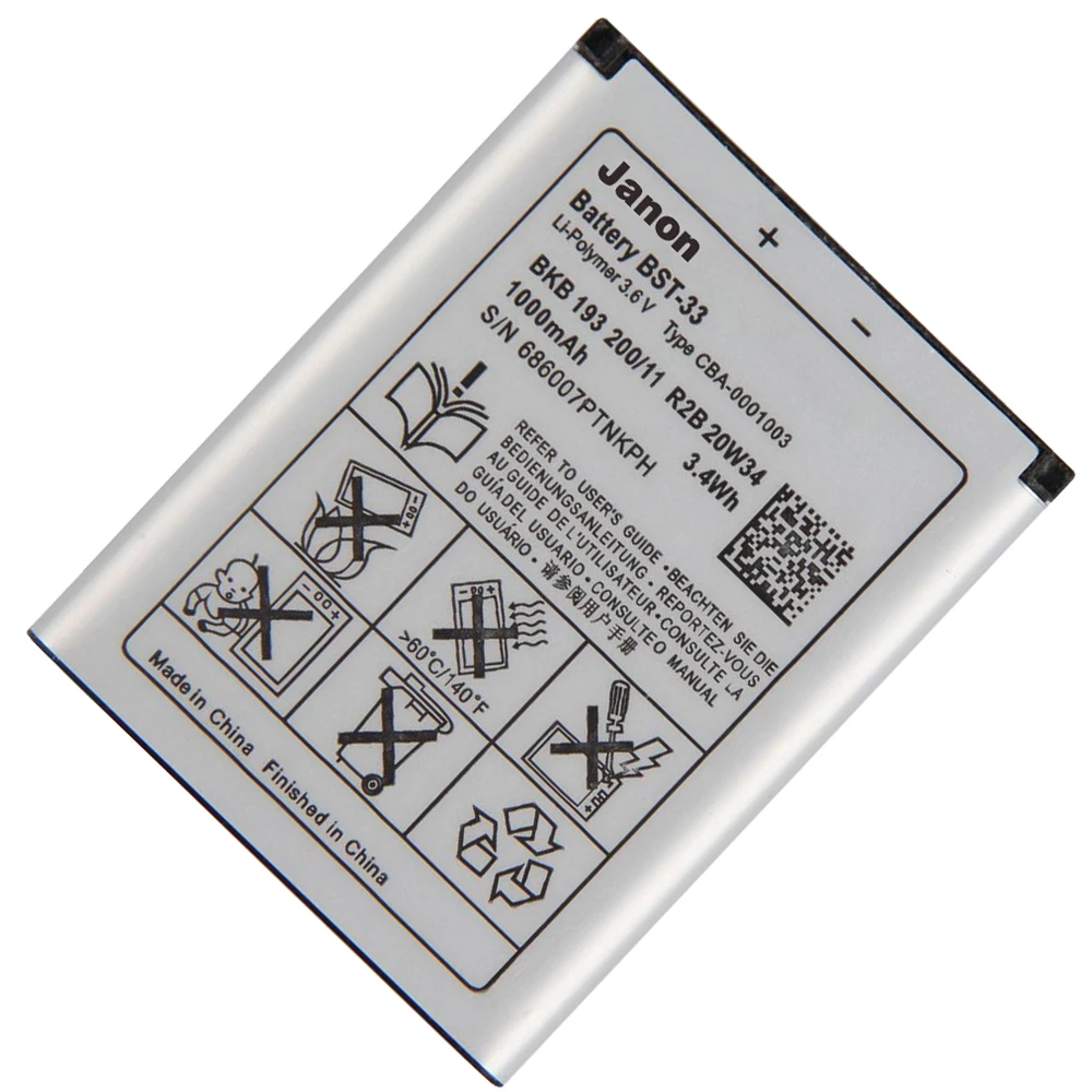 battery charger for sony ericsson bst-33 battery