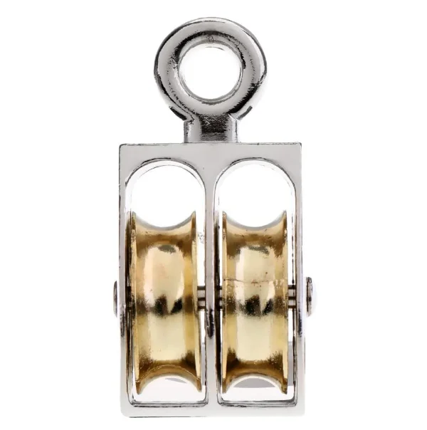 Zinc Alloy Diecasting pulley Double rope Wheel Swivel & fixed sheave Pulley