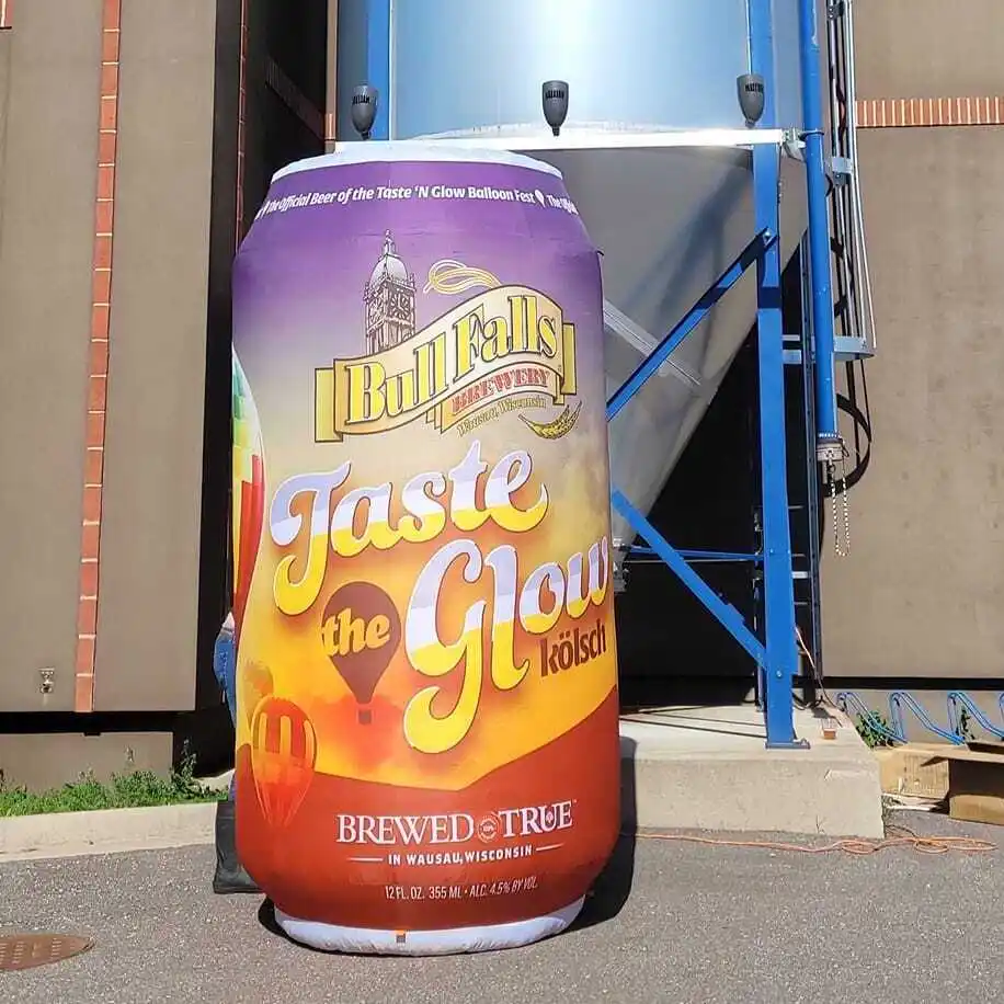 Custom made air sealed inflatable drink can for promotion advertising, air tight Inflatable can for sale