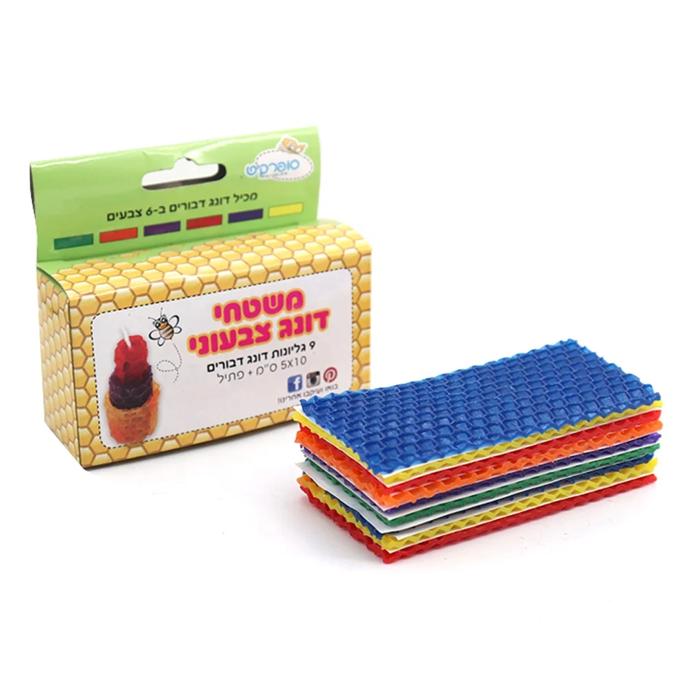 OEM quality home decorate bees wax Rolled Pure natural honeycomb make candles from china