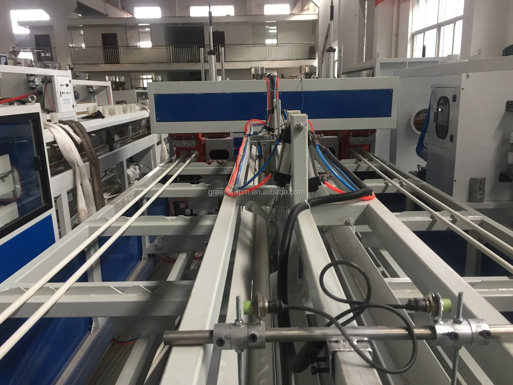 
plastic pvc pipe socket making machine for R/U/L type shape 