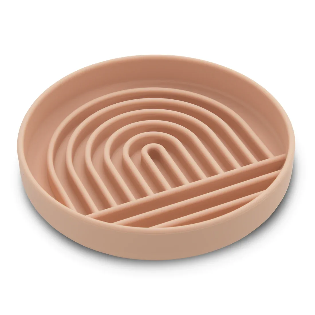 Silicone No-Spill Slow Feeder Customizable Logo Pantone Dog Bowls with Mat
