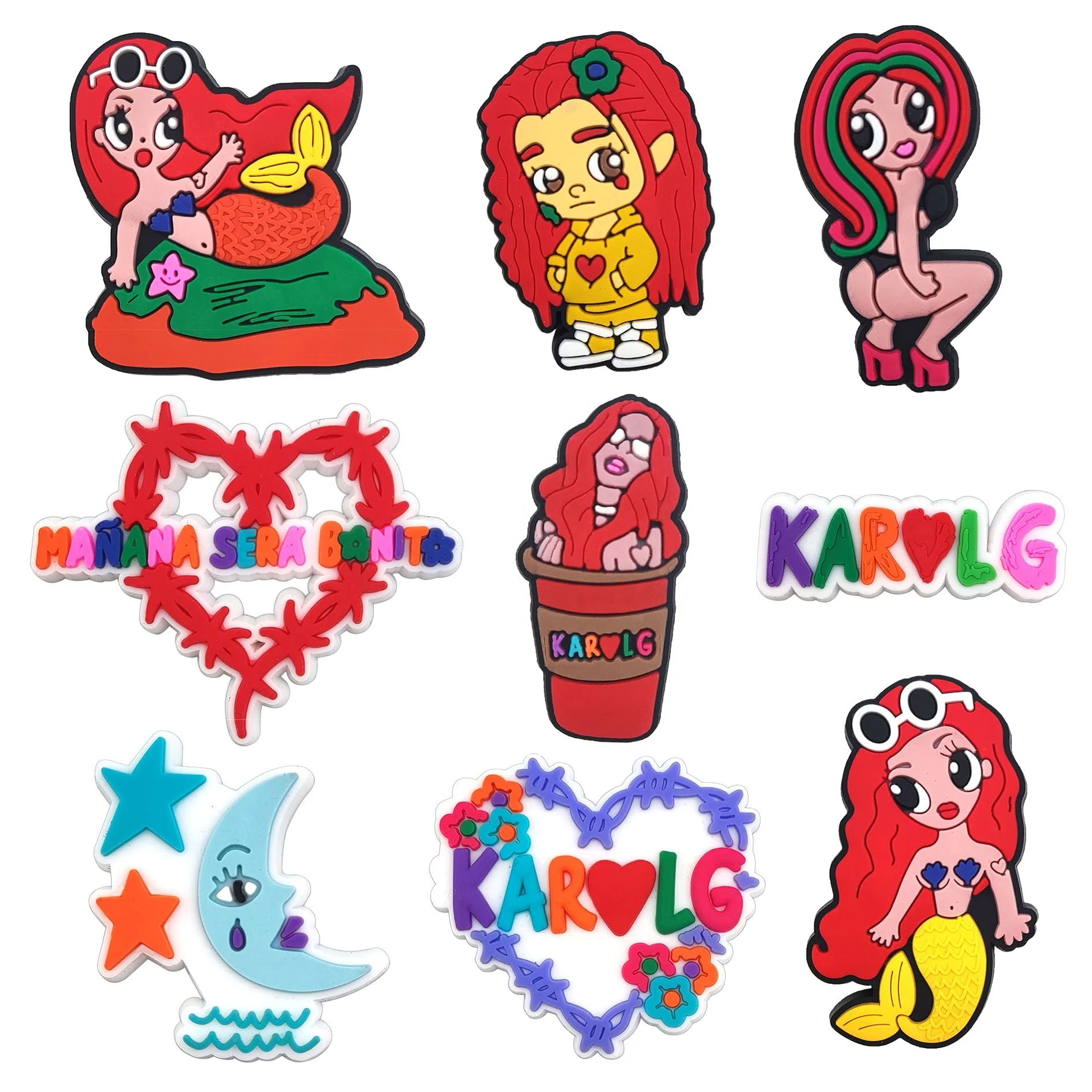 New Arrivals Karol G Croc Shoe Charms Singer Shoe Charms for Shoe Decorations