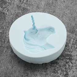 Cartoon Character Unicorn Horse Animal Soap Silicone Mold Chocolate Cake Decoration Tool Baking Gumpaste Mold