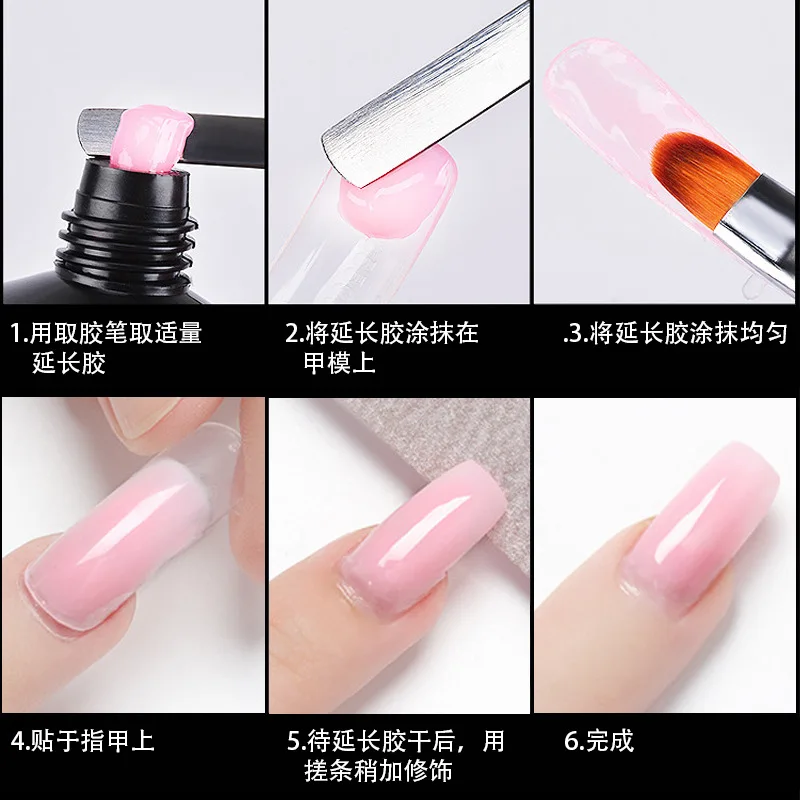 22-Your Logo Nail Gel For Nails Extension Finger Nail Art Manicure Acryl Gel Varnish 15ML UV Gel Polish Extension