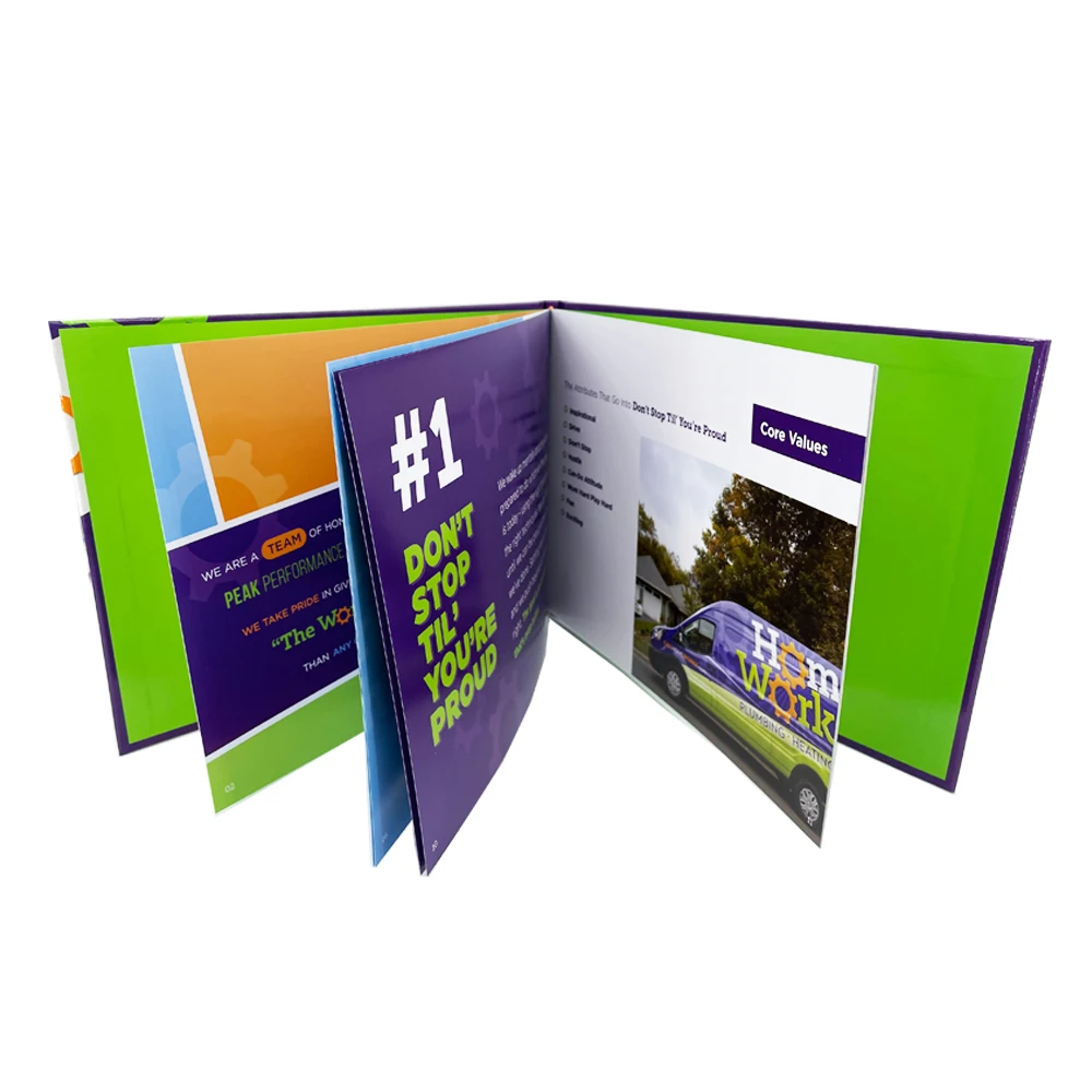 printing service  Enterprise promotion catalogue Hardcover Book Printing book printing