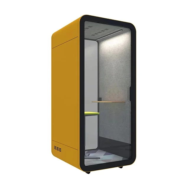 Telebooth single phone box office privacy calling phone booth  noise dividers office pod customized soundproof work pod