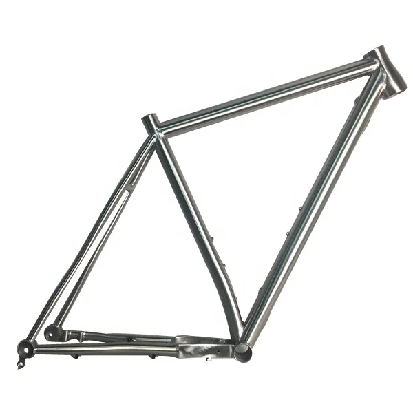 Waltly 650B titanium bike frame with S bend seatstay