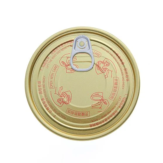 Round Tinplate Ring Pull Tab Easy Open End Caps Can Pull Metal Eoe Lid Covers For Food Tin Can Sealing
