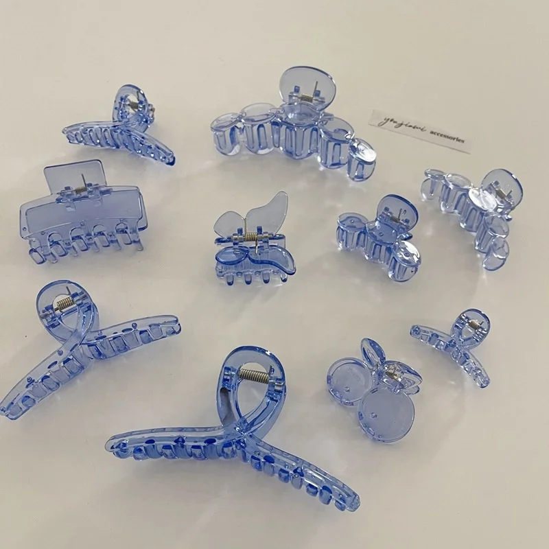  Korean Ins Wind Simple Hair Clip Headwear Cute Transparent Claw