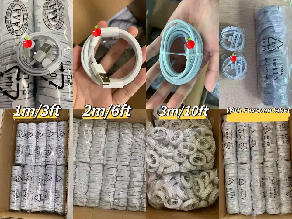 High Quality For iPhone Charger 1M 2M 3M USB Cable Data Transfer Fast Charging For iPhone Cable