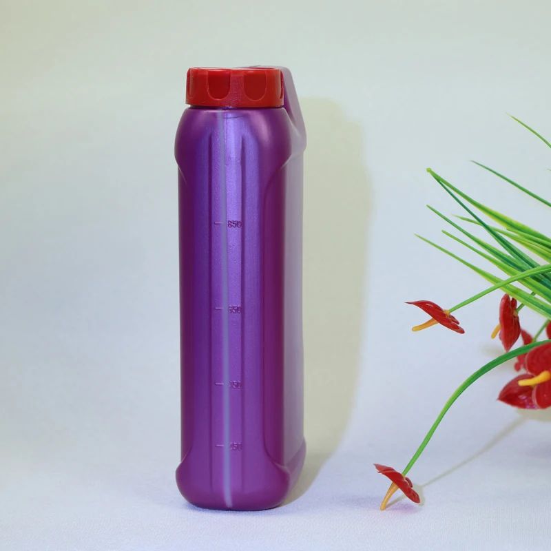 Высокое качество 1L HDPE пластиковая пустая бутылка для моторного масла с винтовой крышкой контейнер смазки 1 литр колба мазута оптовая продажа завода