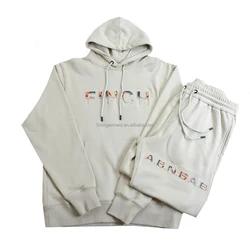 Finch Garment 2023 Hot Sale Embossed Sweatpants and Hoodie Set Men Jogging Custom High Quality Embossed Tracksuit