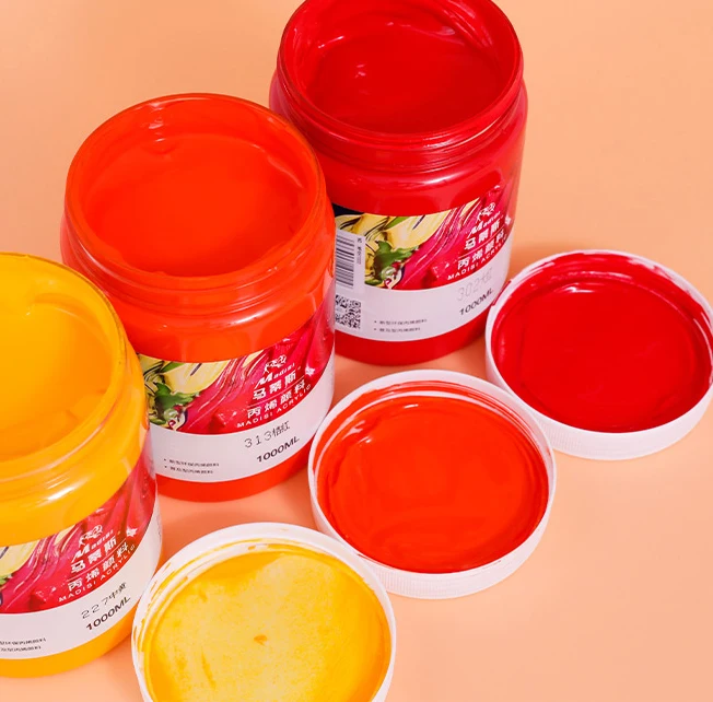 Acrylic Paint Waterproof Strong Coverage Artist Non-toxic 1000ml Custom Acrylic Paint Professional