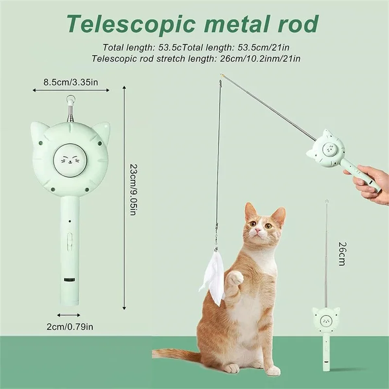 Wholesale Rechargeable Pet Massage Comb Dog Cat Grooming Hair Remover Brush Interactive Laser Cat Teaser Stick