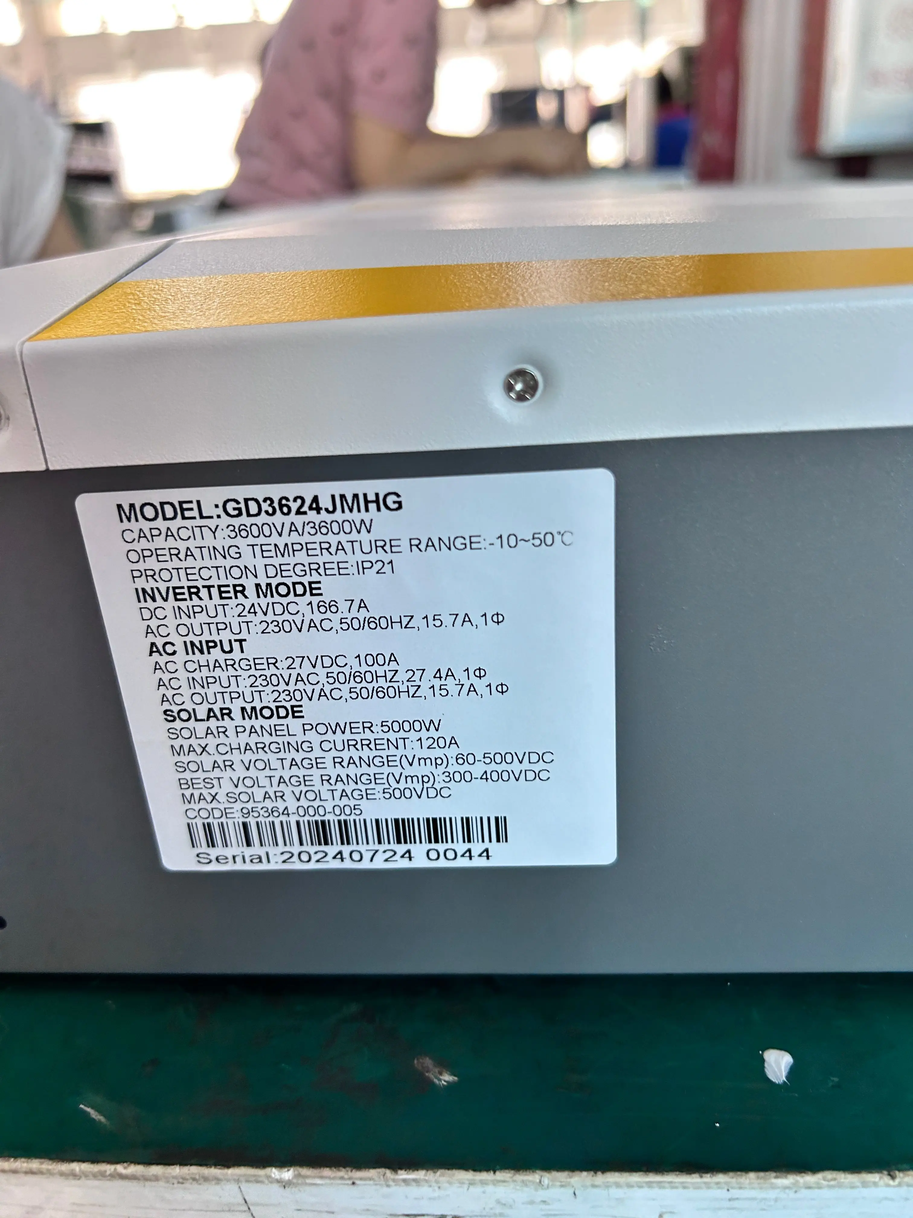 3Kw 5Kw 8Kw 10Kw выключатель на сетке 24V 48V Гибридный солнечный инвертор Чистый синусоидальный с MPPT
