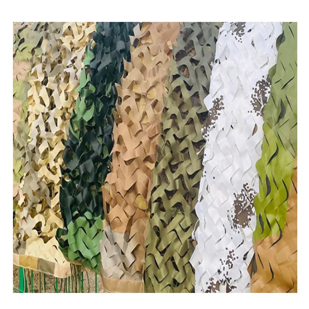 Gujia Factory Wholesale 420D Double Layer Tactical Gear Cover Car Building Netting Outdoor Hunting Camouflage Nets For Sale