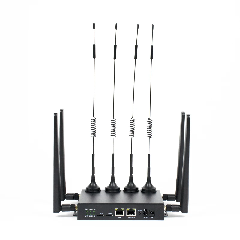 3000Mbps Car mounted wifi6 router 2.5G WAN/LAN port dual band 5g router with dual sim slot