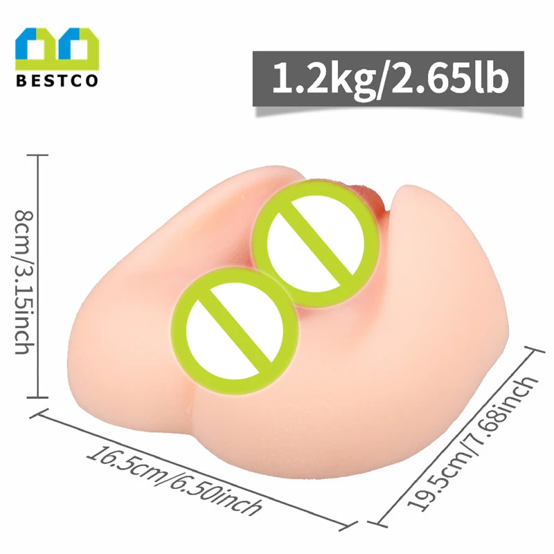 
Bestco emulational toys male masturbator sex toys adult men silicone big ass 