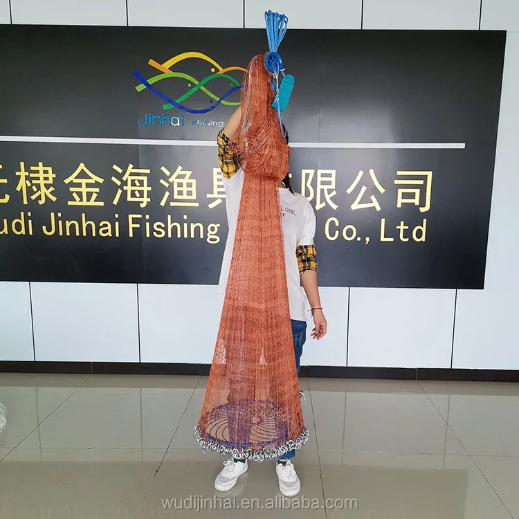 Thailand Brand Mesh Fishingnet Cast Net Casting American Style Nylon Fish for Wholesale