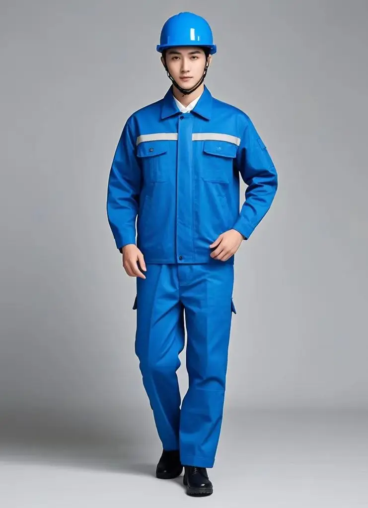 New Style CVC Anti-Static Workwear Suit with Yellow Orange Green Reflective tape