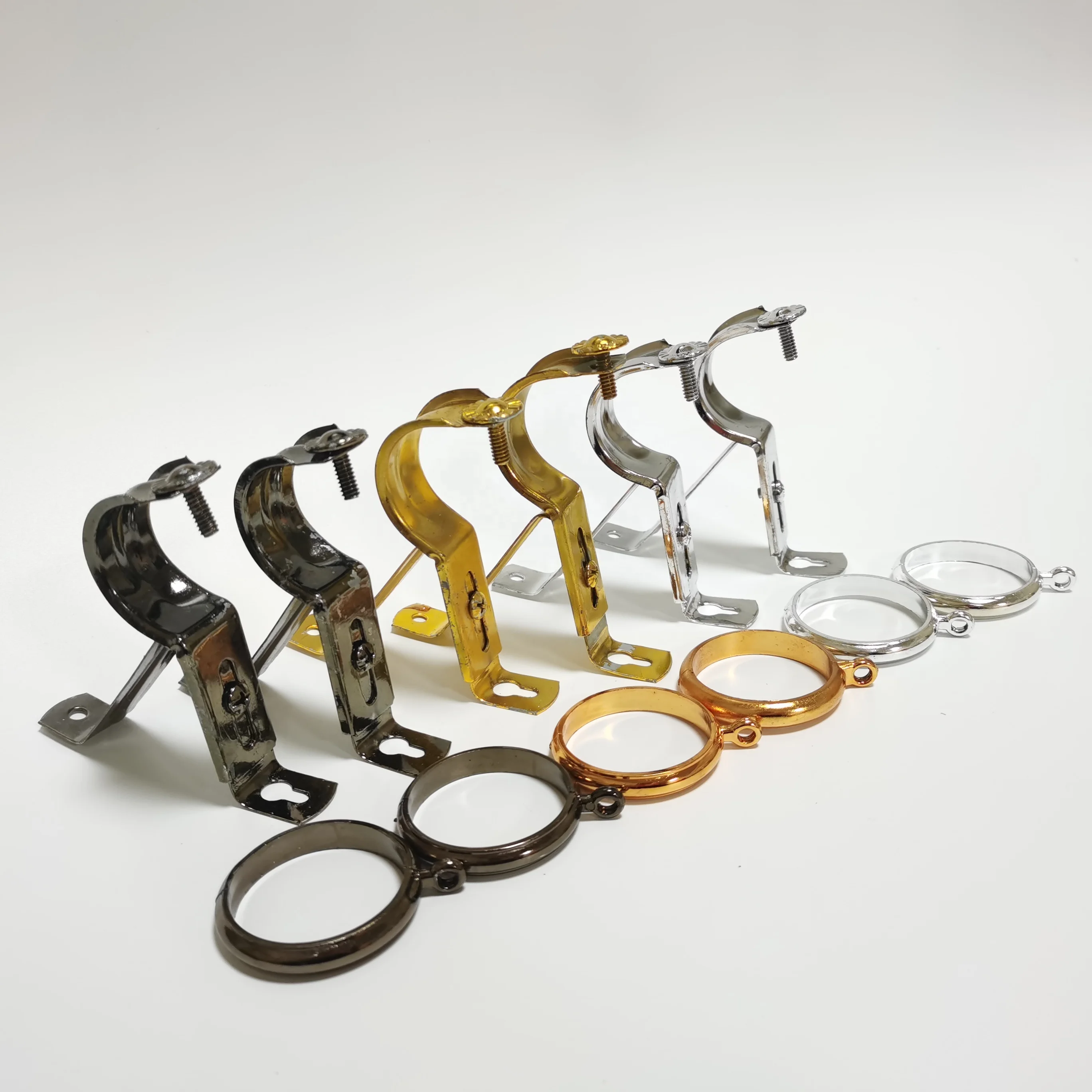 
YURGUO curtain rod bracket shower curtain holder curtain rod aluminum BK-1 