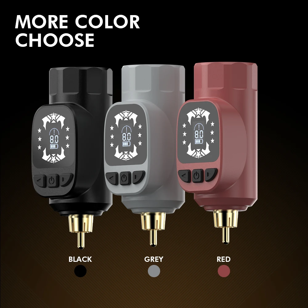 LCD Display Tattoo Battery Machine Wireless Digital Rechargeable Wireless Tattoo Battery