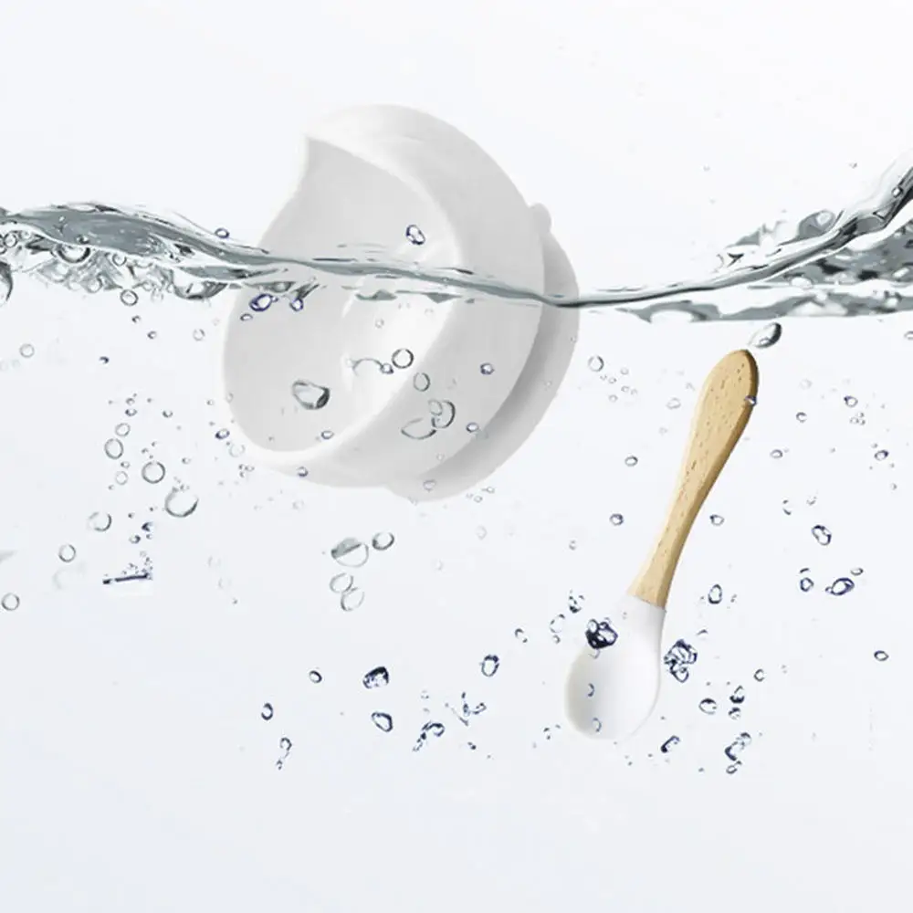 Custom Resistant Collapsable Silicone Feeding Toddler Babies Bowls For Baby Kid With Bendable Spoon And Fork Set Free Shipping