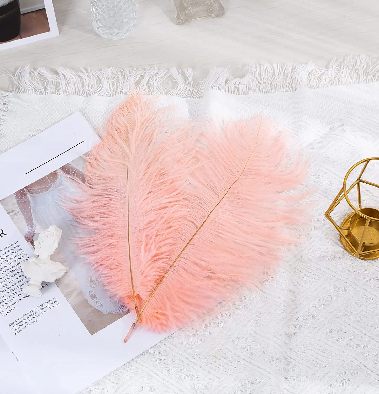 Amazon Hot Sale Natural Ostrich Feathers 12-14inch (30-35cm) for Wedding Party Centerpieces,TOYS0942