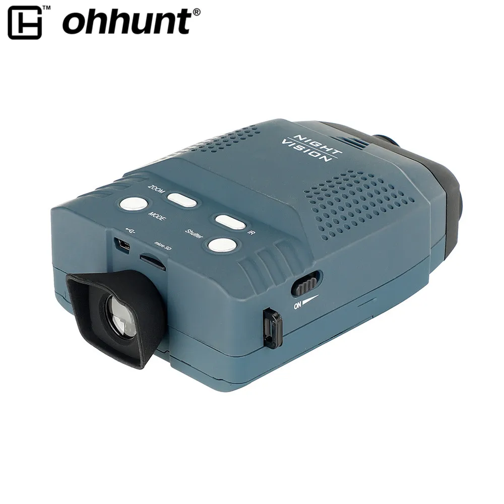  Ohhunt Digital NV100 монокулярное устройство ночного видения ИК-телескоп видео DVR ЖК-экран + 4 Гб TF-карта 2x дикая природа Ночная