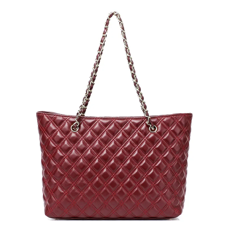 Luxury leather tote bags for women factory vintage bags dropshipping ladies-handbags