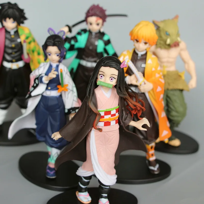 Demon Slayer Blade Tanjirou Nezuko Hand-made Birthday Cake Decoration Ornaments Figure Toy