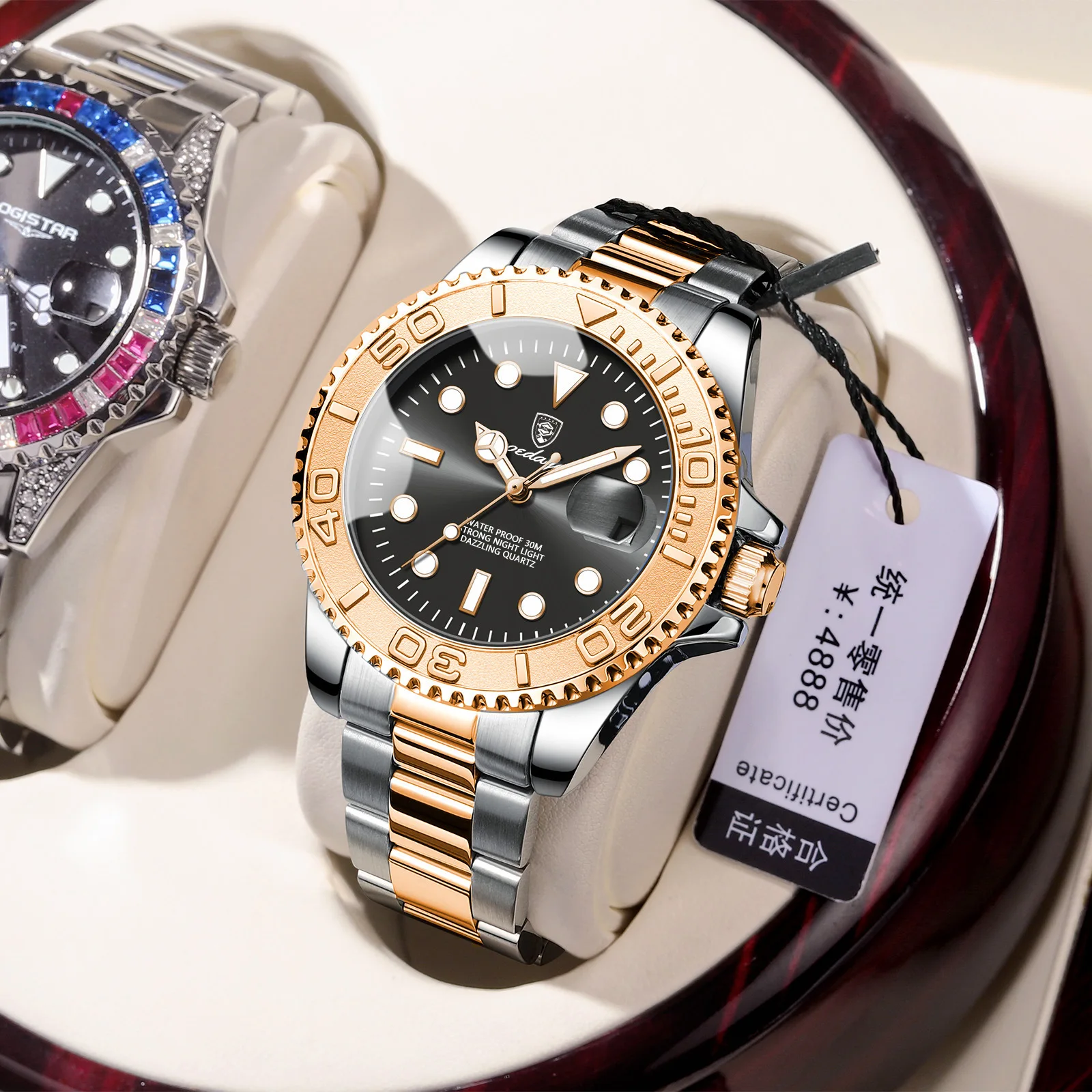 Watch for Men  POEDAGAR 680 Luxury Luminous Rotate Case Fashion Hot Sale Quartz watch