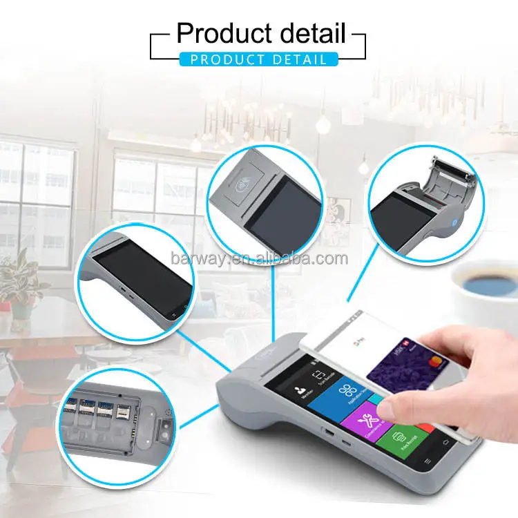 Z91 5 дюймовый сенсорный экран PDA NFC Android портативный POS-терминал
