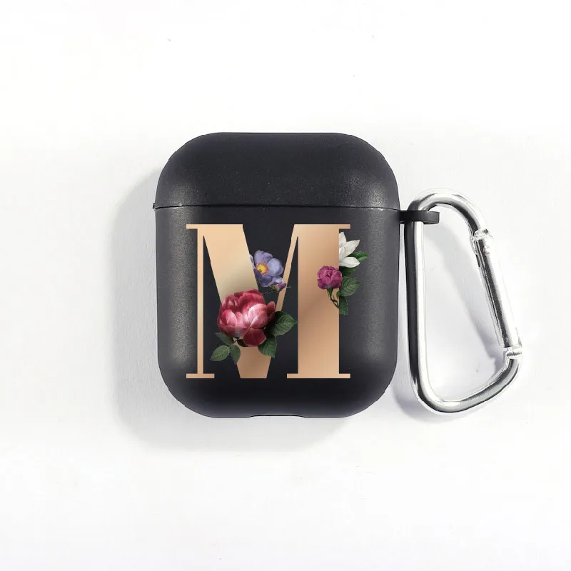 Rose gold Initials Alphabet U Protector Cover Popular Earphone Case for Airpods 3.jpg