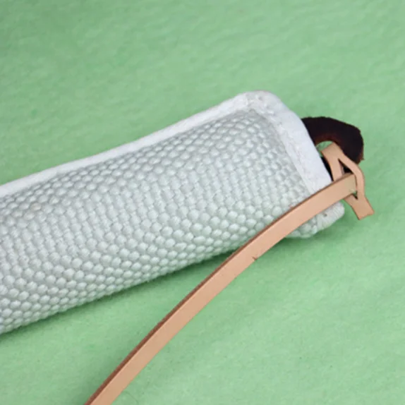 
White bite tug whip for dog training k9 dog 