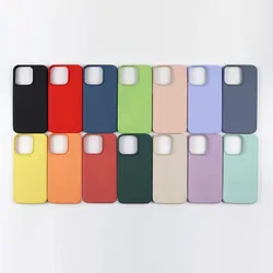 Newest Silicon Case for iphone 13 13 Pro 12 Pro Max 13 Mini Cover with Microfiber Lining