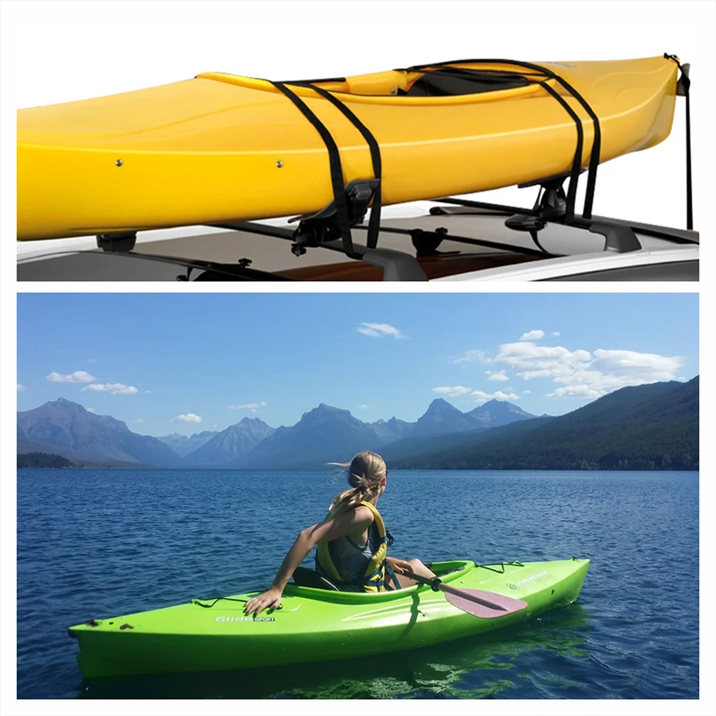  Outdoor tourism kayak carrier on car roof simple rack foldable aluminium