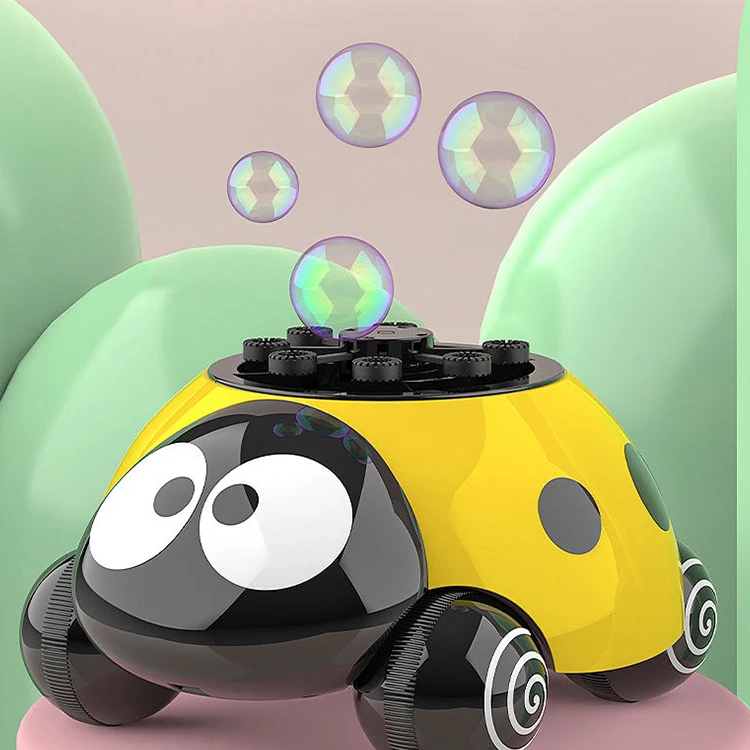 Children toy cartoon electric automatic bubble gun machine toy with light