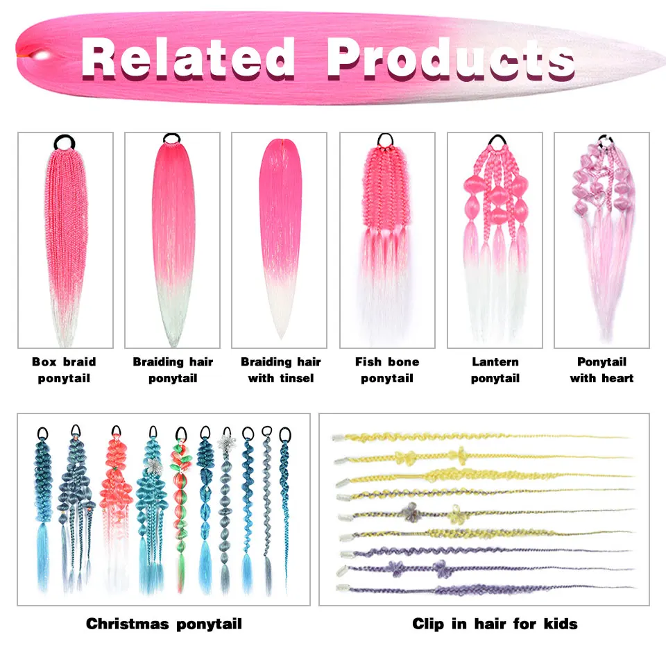 butterfly Flower Clip in Hair, Different Colors Clip in Hair Extensions for Kids