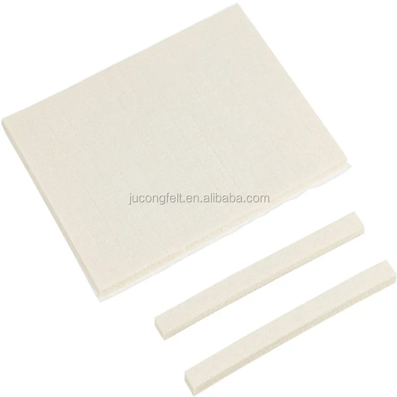 Wool Felt Roll Sheet for Industrial Wear Resistant Durable Industrial Wool Felt Pure White Environmental Friendly High Density