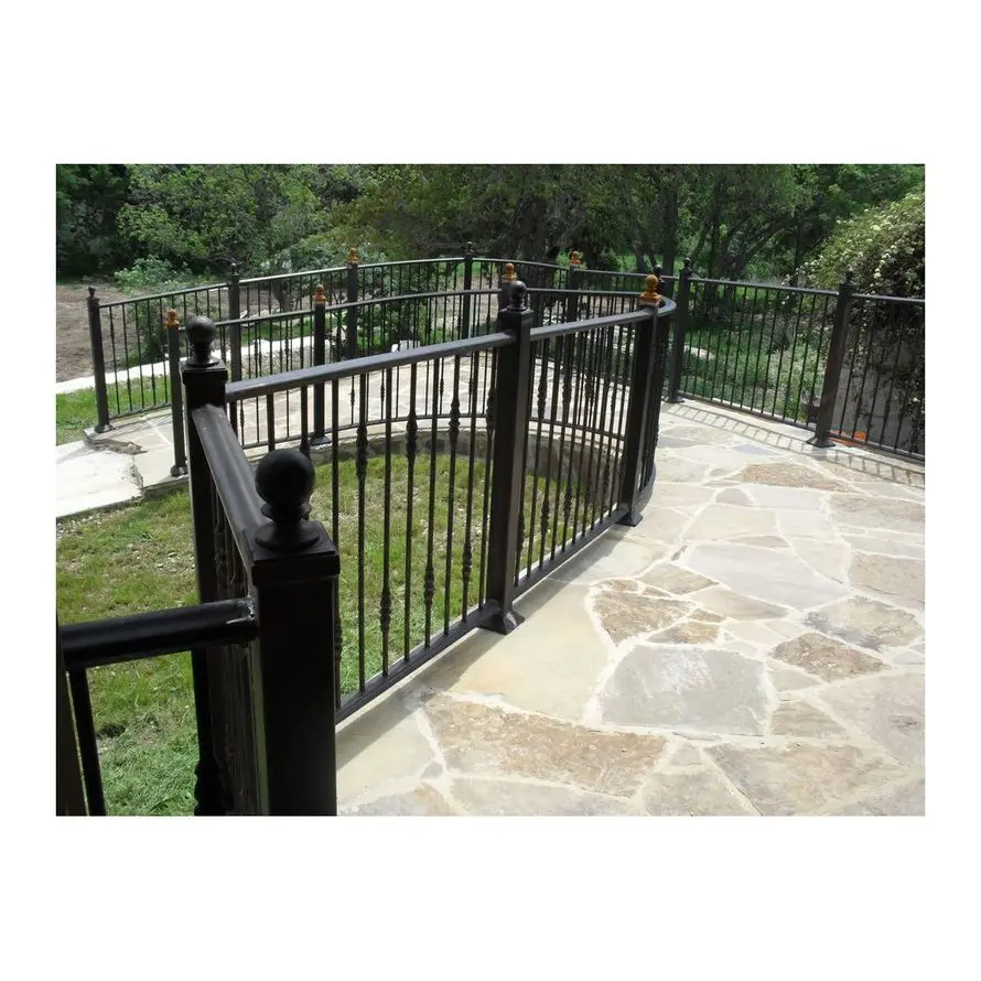 simple design outdoor galvanized steel iron grill terrace railing modern designs for balcony