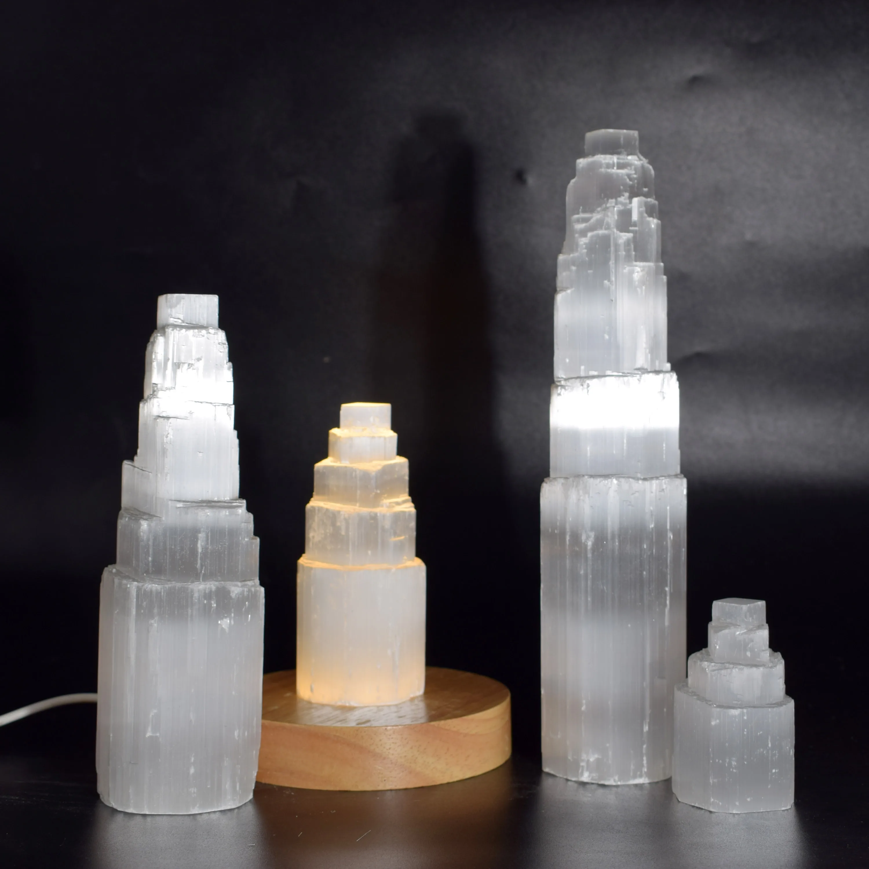 Wholesale Nature Crystal Selenite Tower High Quality For Sale