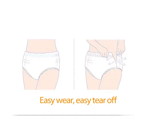 Factory Direct Provide Women Diaper Pants Disposable Menstrual Panties Period Underwear