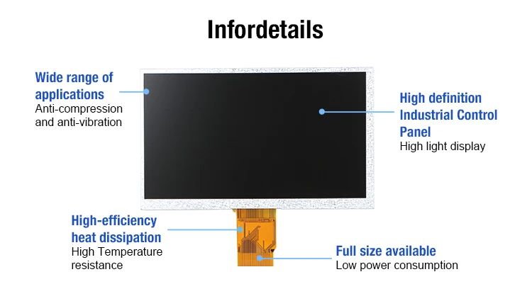 7 дюймов 800x480 IPS ЖК-дисплей tft с интерфейс lvds Емкостное касание емкостный сенсорный экран
