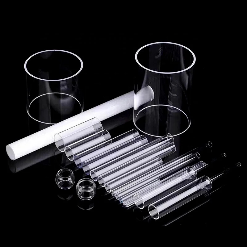 customized transparent flat bottom quartz glass crucible melting quartz laboratory crucible beaker