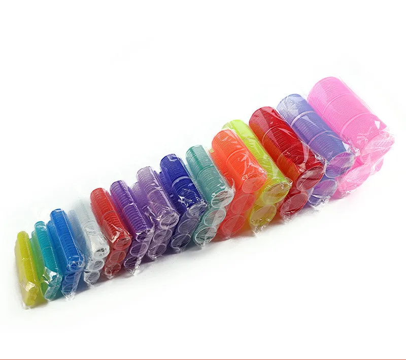 Luma DIY Hairdressing Tools Hair Rollers 33 Pcs Set 22 Self Grip Hair Rollers 10 Duckbill Hair Clips 1 Drawstring Bag